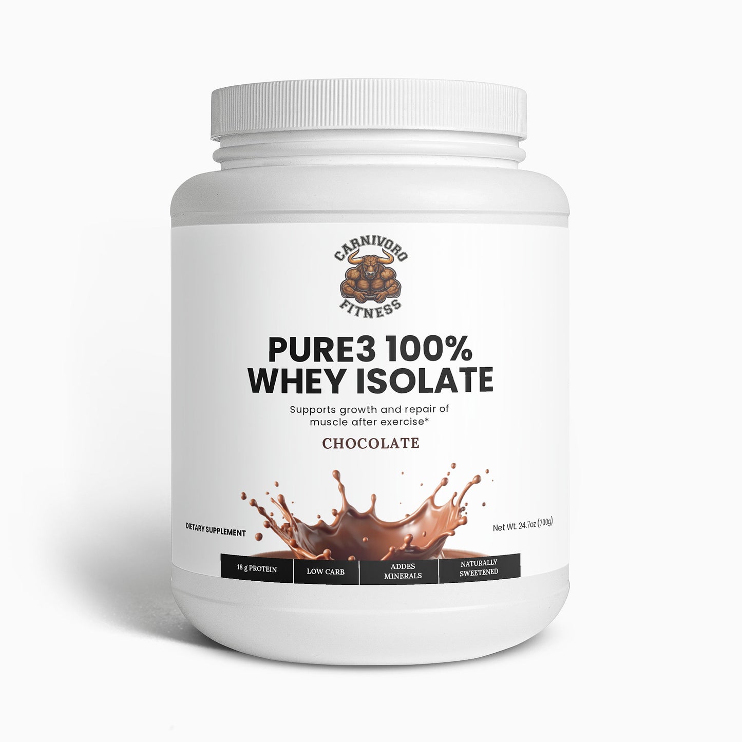 Pure3 100% Whey Protein Isolate (Chocolate)