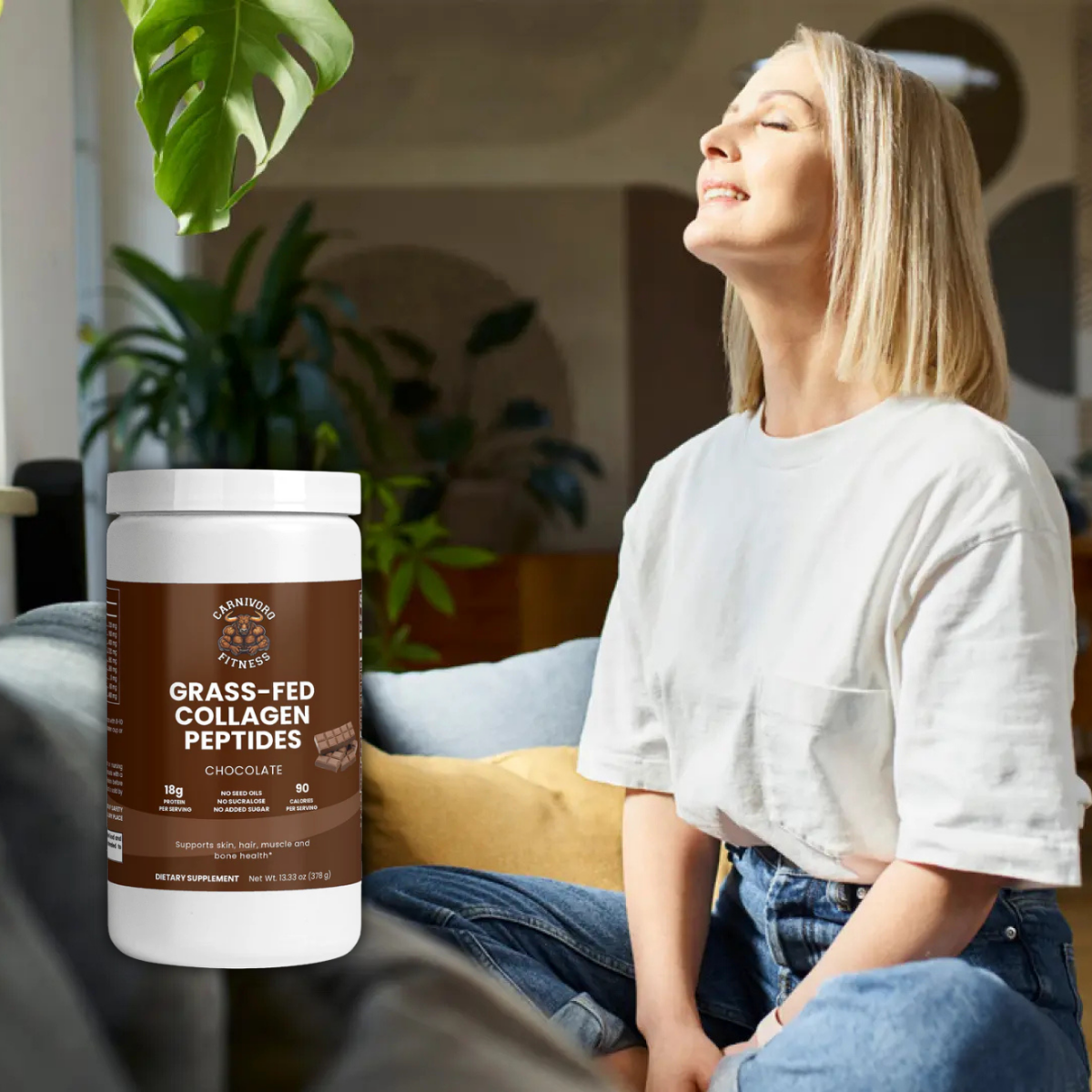 Grass-Fed Collagen Peptides Powder (Chocolate)